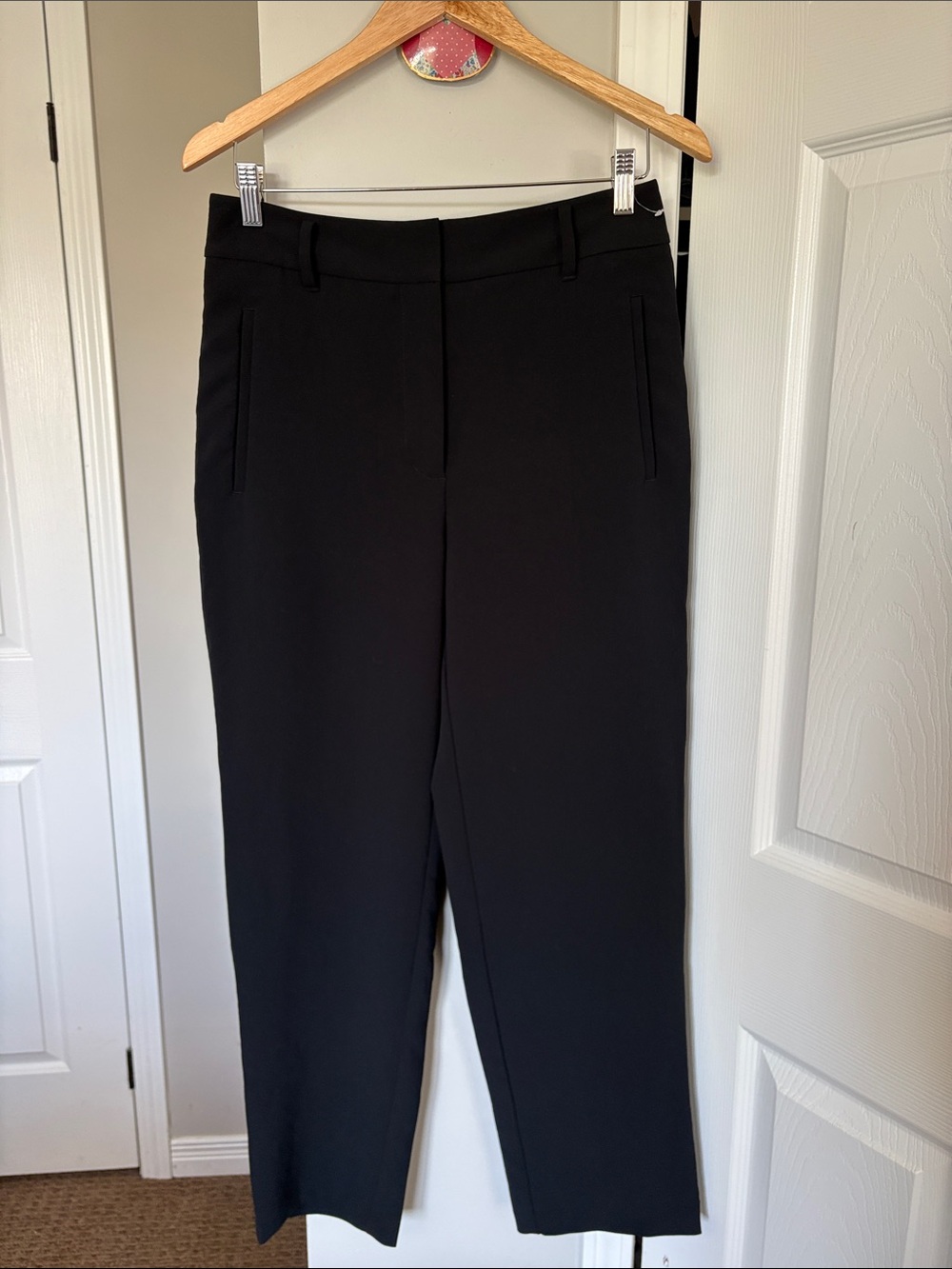 Wilfred Black Straight-Leg Trousers